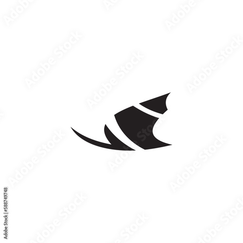 black cat logo vector icon design