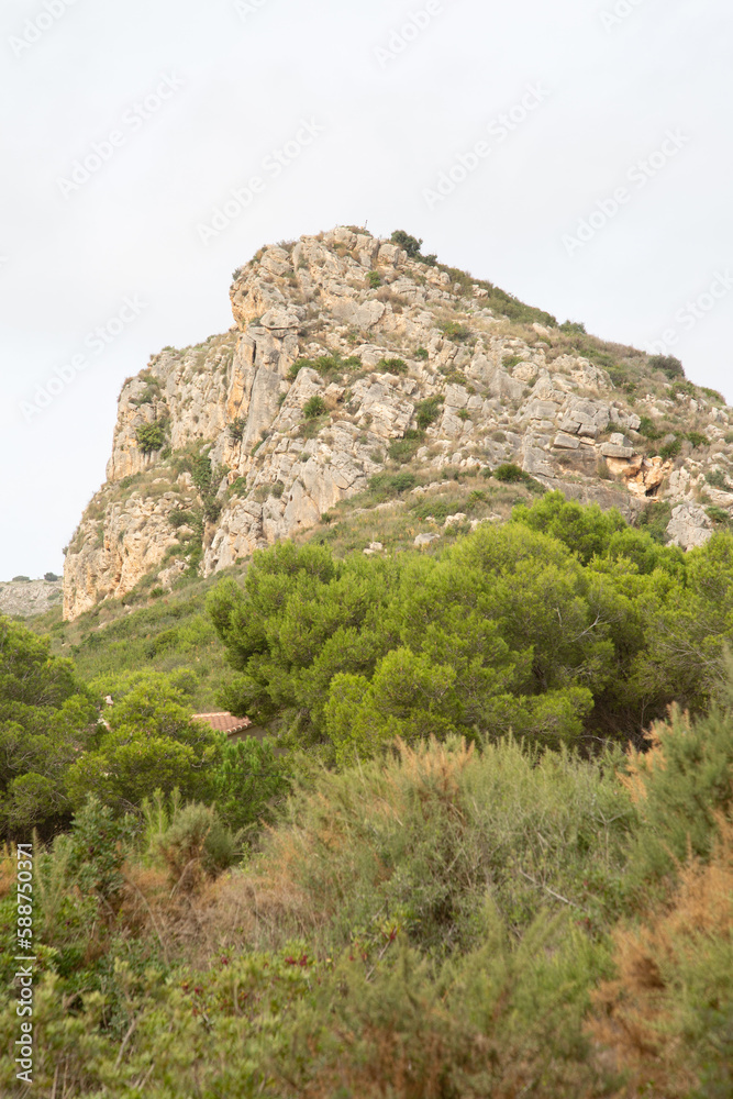 Peak at Granadella Cove; Alicante; Spain Peak at Granadella Cove; Alicante; Spain