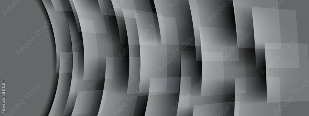 Fototapeta premium Abstract grey modern geometric banner design template vector