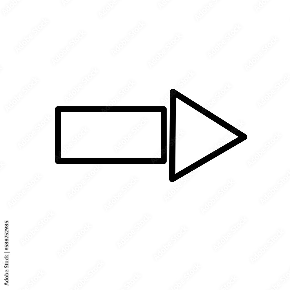 arrow direction symbol icon