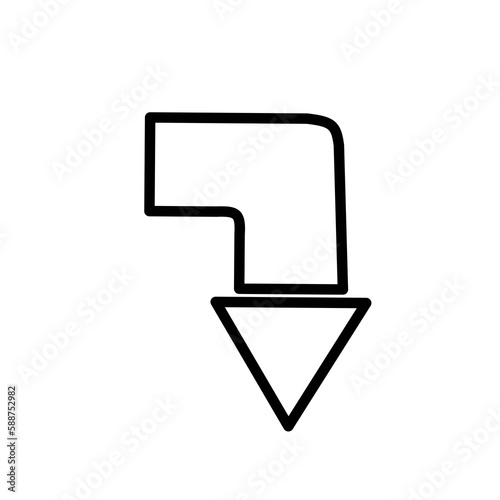 arrow direction symbol icon
