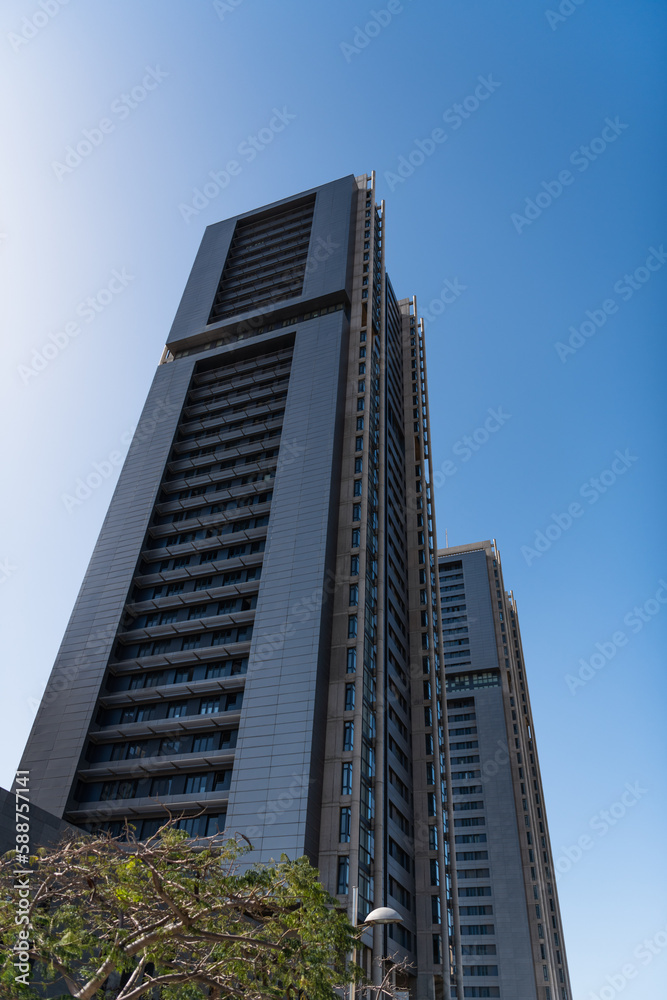 Modern residential skyscrapers in Santa Cruz de Tenerife Modern residential skyscrapers in Santa Cruz de Tenerife