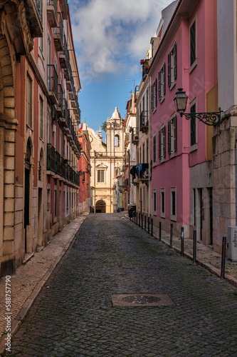 Fototapeta Naklejka Na Ścianę i Meble -  view of Lisbon Downtown