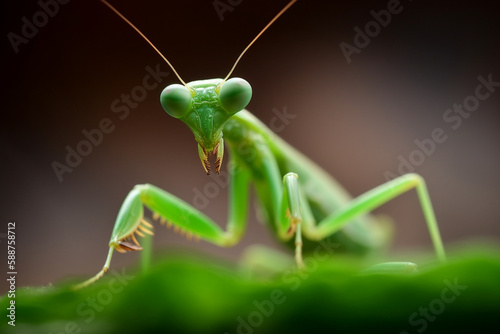 green praying mantis © Everton