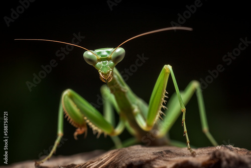 green praying mantis