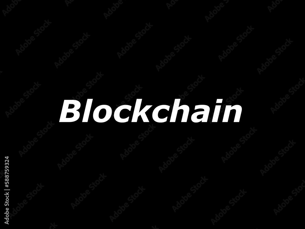 Obraz premium Blockchain