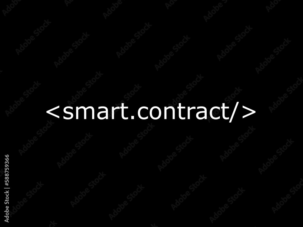 Obraz premium Smart contract