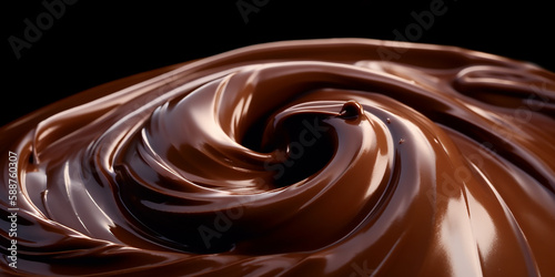 An enticing whirl of creamy chocolate draws one into its depth, embodying pure indulgence.