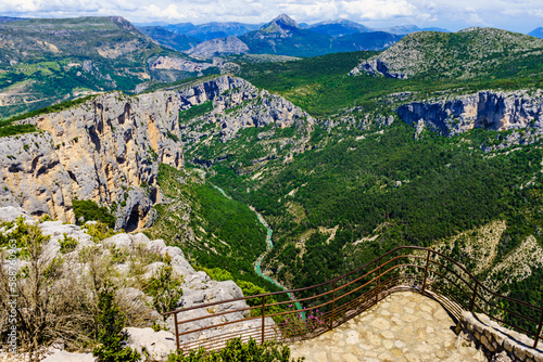 Mountain view. Verdon Gorge in Provence France. photo