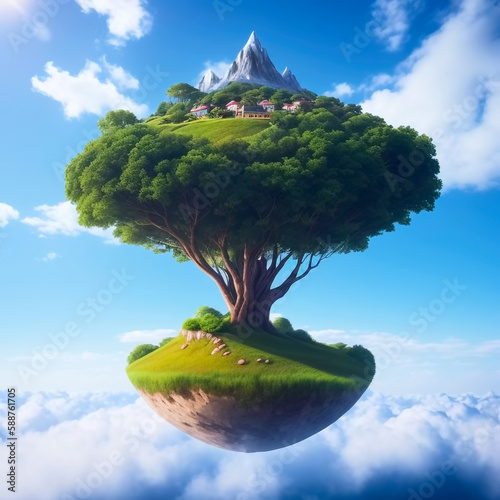 Fantasy Floating Island on ...