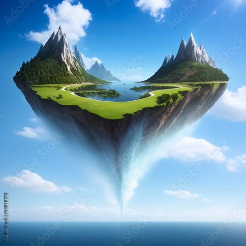 Fantasy Floating Island on ...