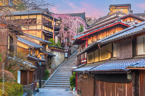 Kyoto, Japan Springtime in the Historic Higashiyama District photo