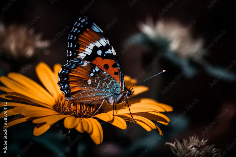 Obraz premium butterfly on flower