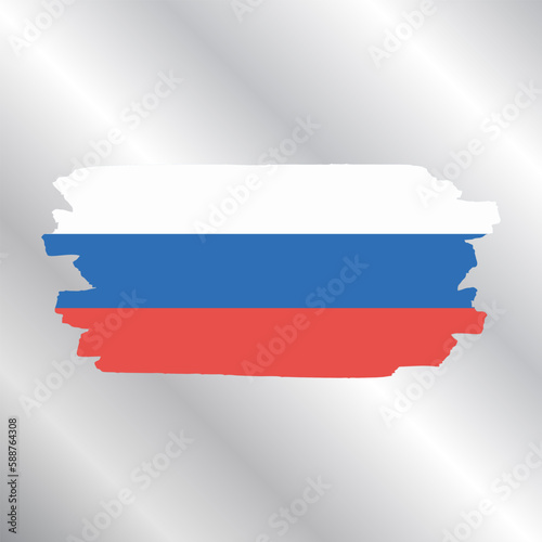 Illustration of russia flag Template