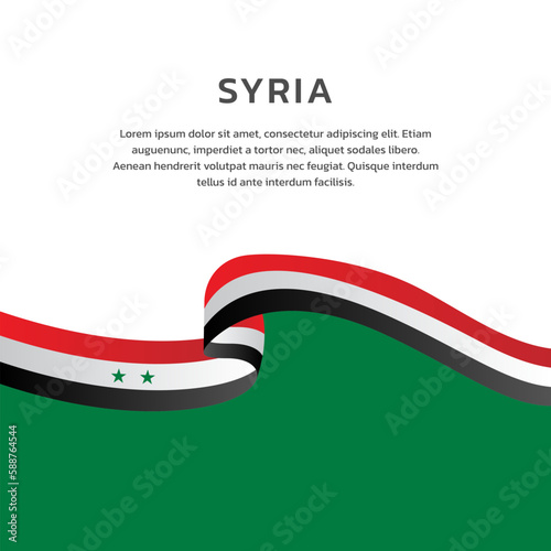Illustration of syria flag Template