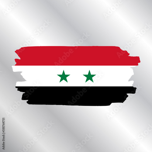 Illustration of syria flag Template