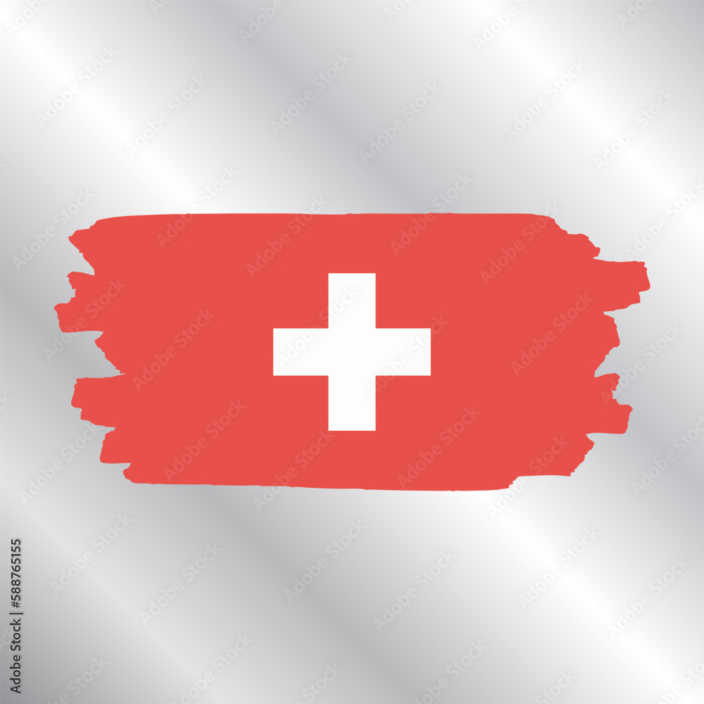 Fototapeta premium Illustration of switzerland flag Template