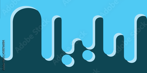 blue paint on a blue background, flowing and spilled paint on the wall, colorful materials shop, smooth abstraction