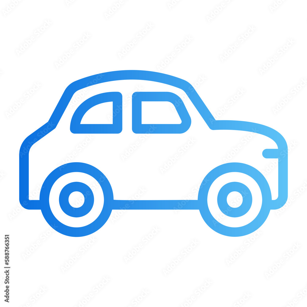 toy car gradient icon toy car gradient icon