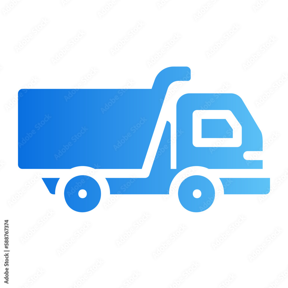toy truck gradient icon