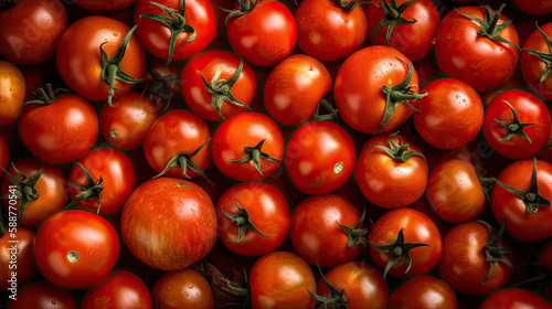 red cherry tomatoes created with Generative AI technology
