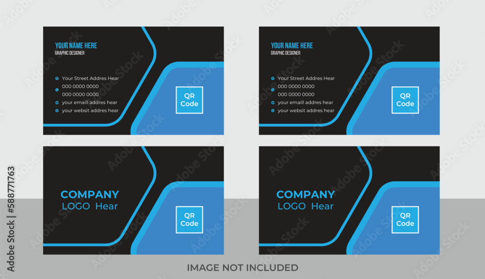 Modern and simple business card design template, flat gradation business card inspiration. Modern and simple business card design template, flat gradation business card inspiration.