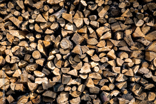 Dry firewood as a texture