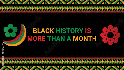 Black history month social media post vector design