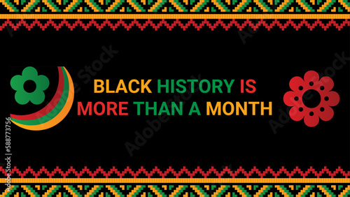 Black history month social media post vector design