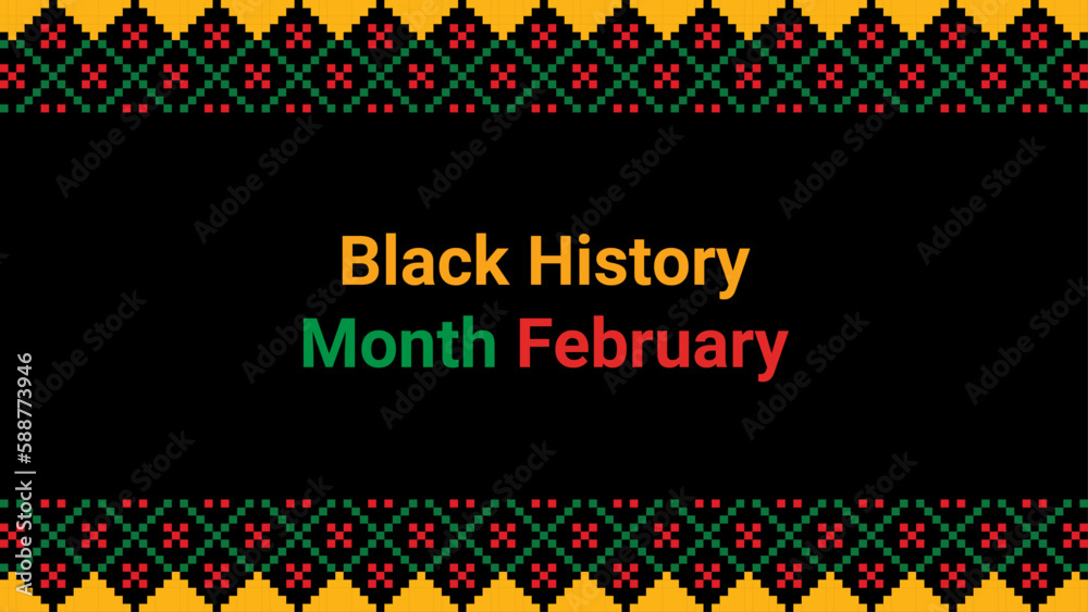 Black history month social media post vector design