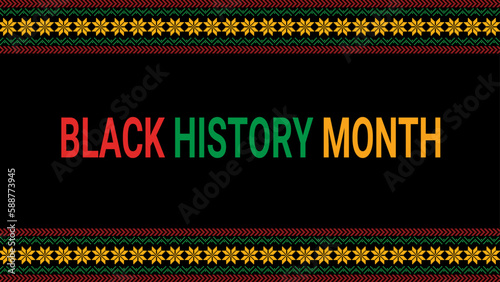 Black history month social media post vector design