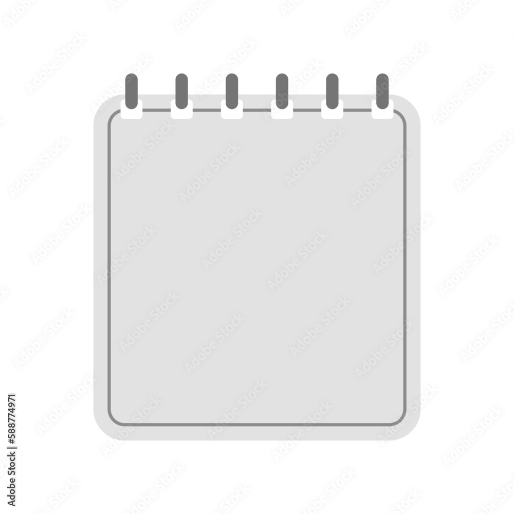 Notebook sheet vector. Blank form for writing notes. Vector calendar template icon. Template sheet of paper vector. Notebook sheet vector. Blank form for writing notes. Vector calendar template icon. Template sheet of paper vector.