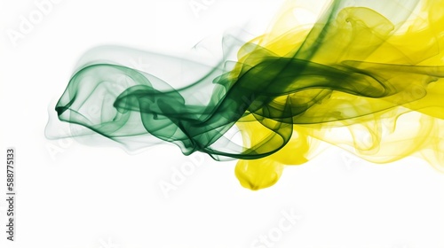 Yellow Green Smoke - wallpaper background