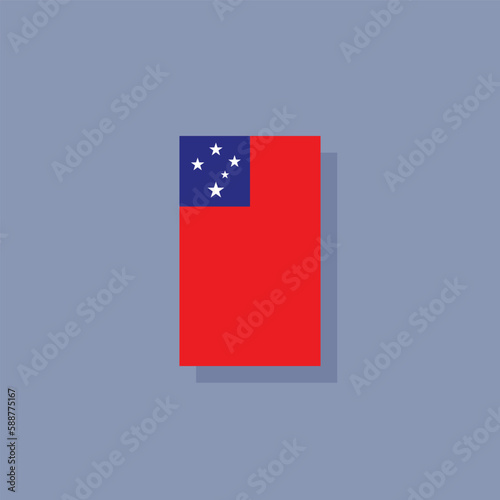 Free Download Illustration of samoa flag Template - GFXLoad