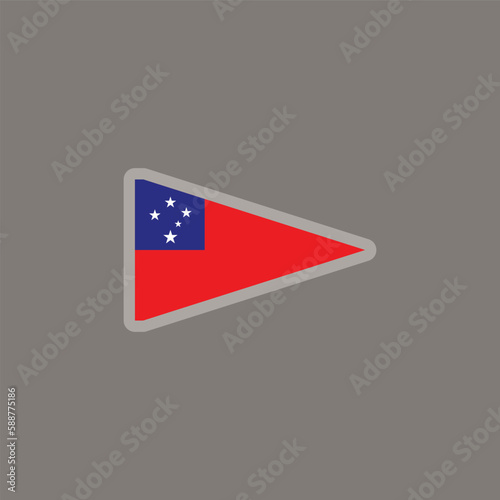 Free Download Illustration of samoa flag Template - GFXLoad