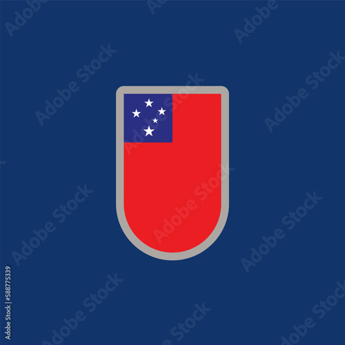 Free Download Illustration of samoa flag Template - GFXLoad
