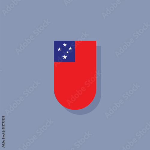 Free Download Illustration of samoa flag Template - GFXLoad