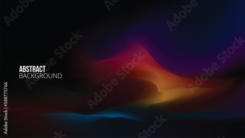 abstract background with modern blue, red, yellow, purple, orange and black gradations © Creative Project