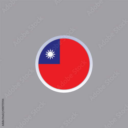 Free Download Illustration of taiwan flag Template - GFXLoad