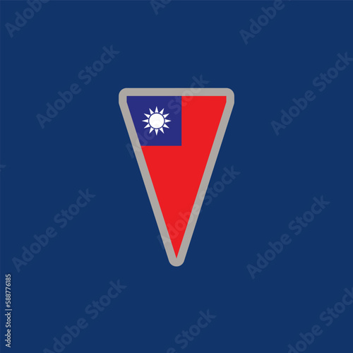 Free Download Illustration of taiwan flag Template - GFXLoad
