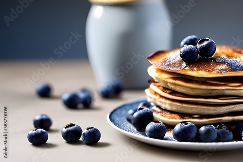 pancake myrtille photo