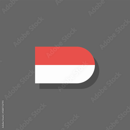 Free Download Illustration of Monaco flag Template - GFXLoad