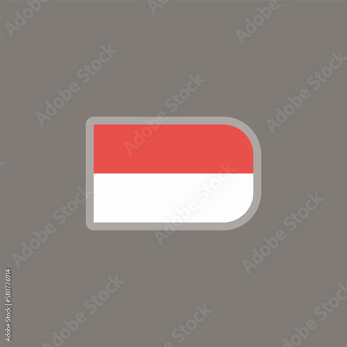 Free Download Illustration of Monaco flag Template - GFXLoad