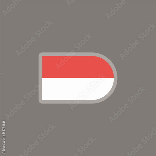 Free Download Illustration of Monaco flag Template - GFXLoad