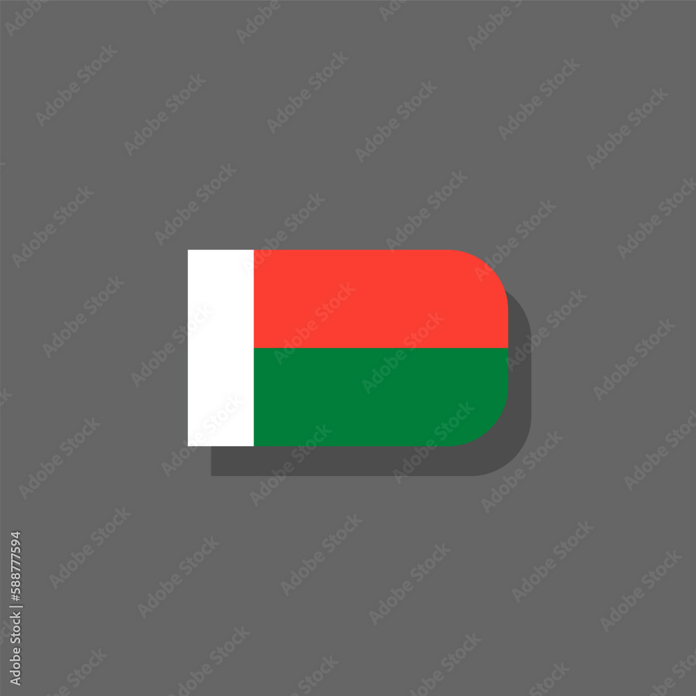 Illustration of madagascar flag Template Illustration of madagascar flag Template