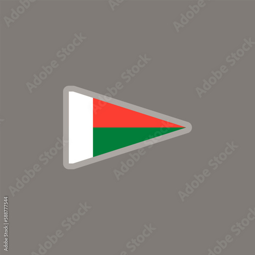 Free Download Illustration of madagascar flag Template - GFXLoad