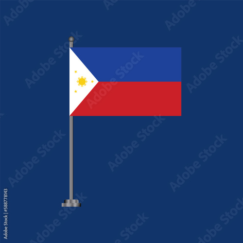 Illustration of philippines flag Template