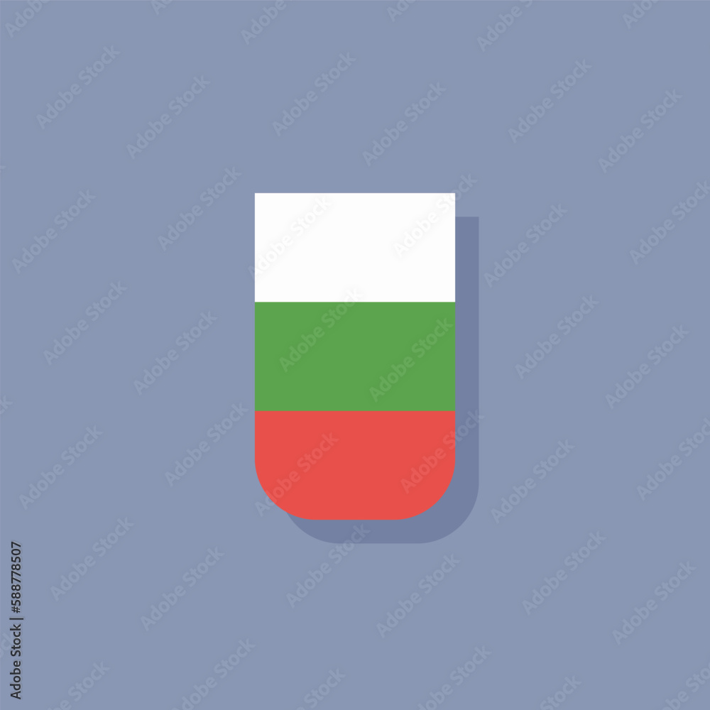 Illustration of bulgaria flag Template