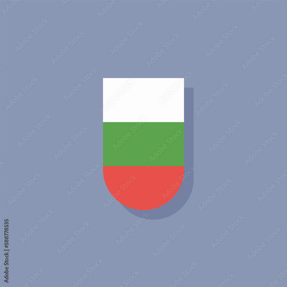 Illustration of bulgaria flag Template Illustration of bulgaria flag Template