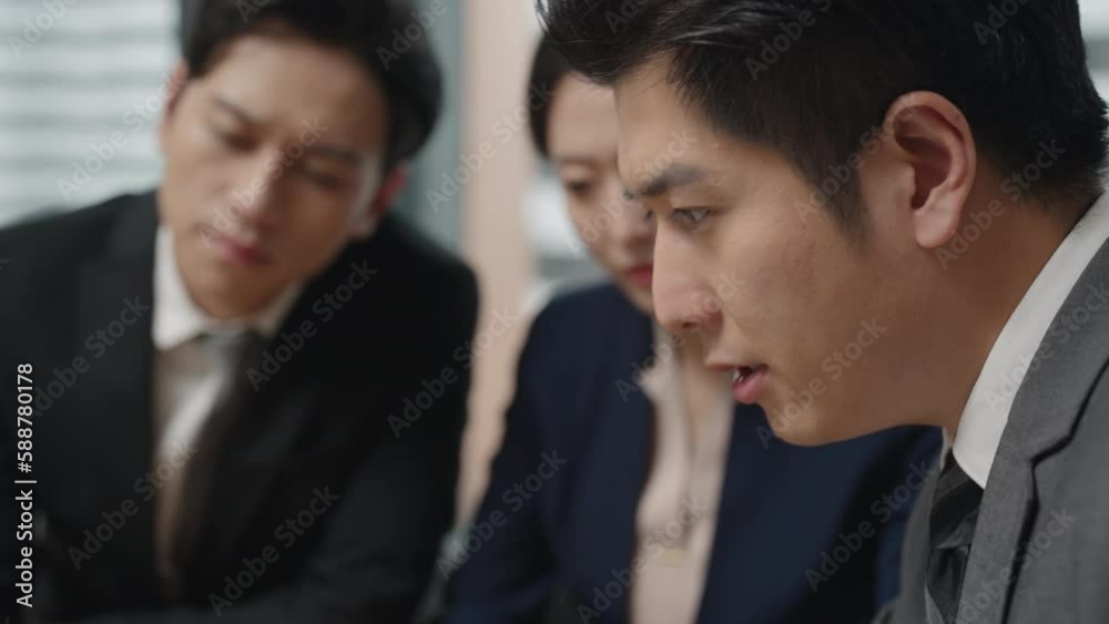 Confident business people having a meeting,4K Confident business people having a meeting,4K